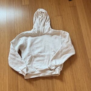 Aritzia Cozy Sweatfleece Hoodie in Ivory Cream